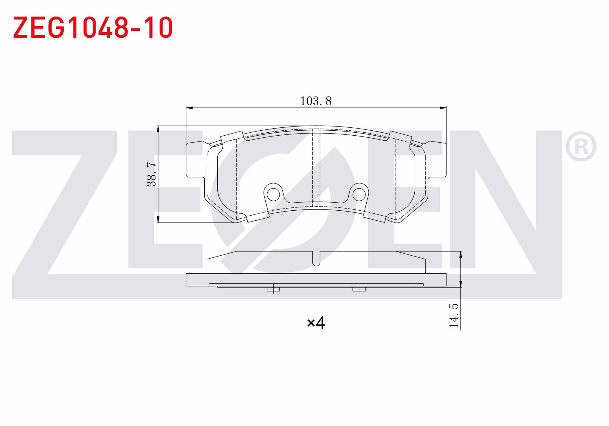 FREN BALATA ARKA CHEVROLET LACETTI (J200) 1.6i 2006-2012 / CHEVROLET LACETTI (J200) 1.4i 16v 2006-2012