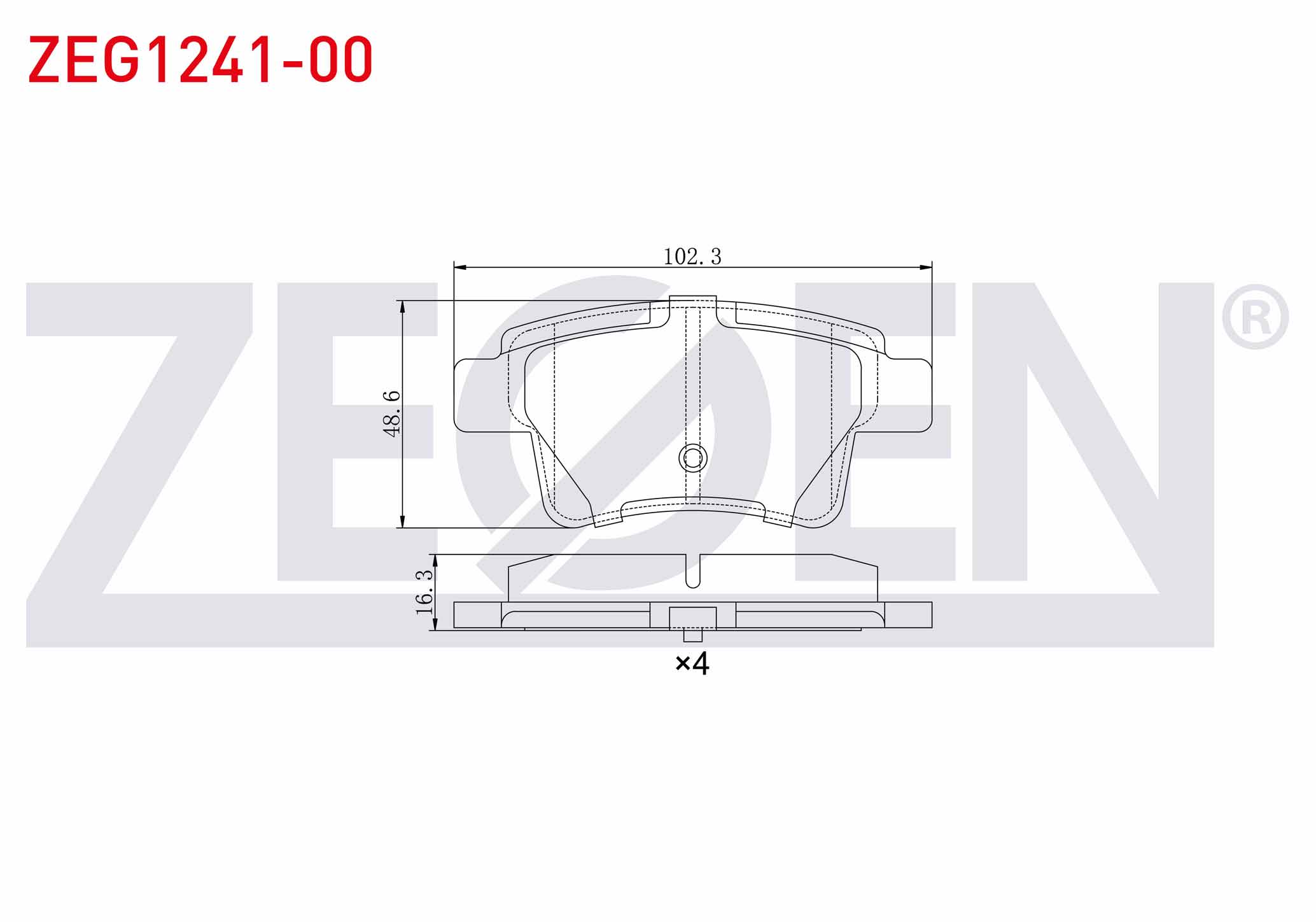 FREN BALATA ARKA CITROEN C4 PICASSO (UD) 1.6 HDI 2006-2013 / CITROEN C4 GRAND PICASSO (UA) 1.6 HDI 110 HP 2006-