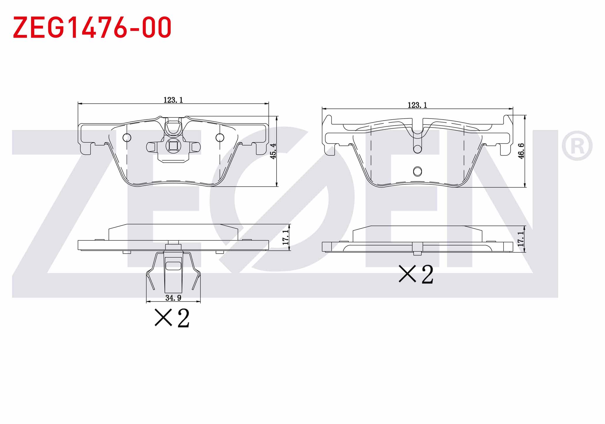 FREN BALATA ARKA BMW 1 SERISI (F20,F21) 116 i 2010-/ 118 i 2010-/ 116 D 2010-/ 120 D 2010-/ 3 SERISI (F30) 320 D 2011-/ 318 i 2011-/ 316 i 2011-/ 330 Xi 2011-
