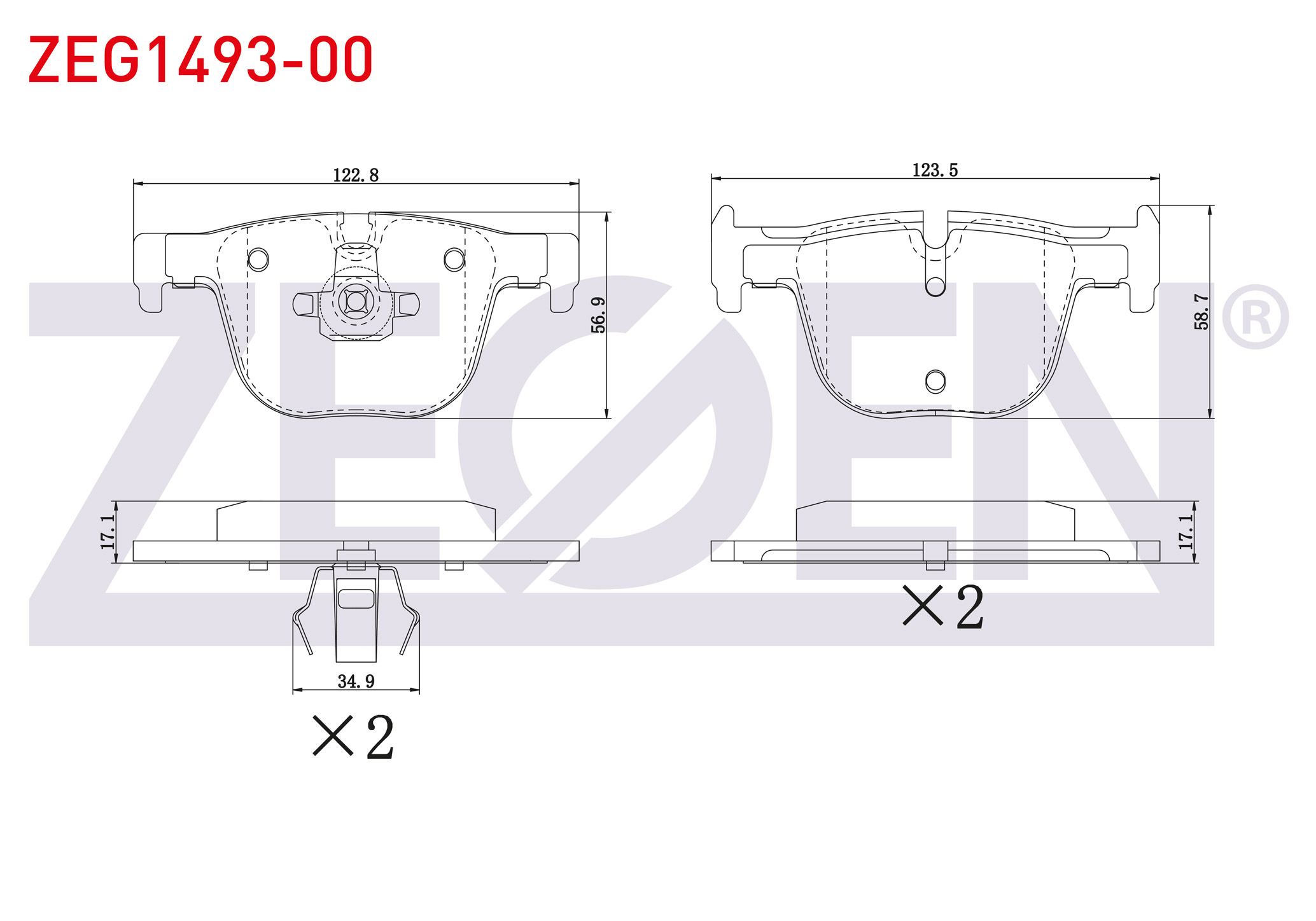 FREN BALATA ARKA BMW 3 SERISI (F30) 335 i 2011-