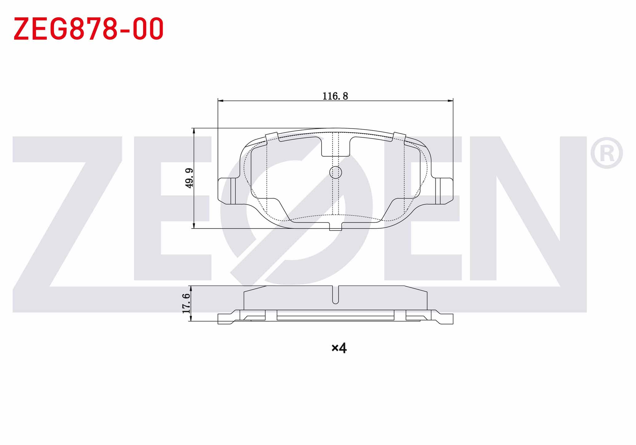 FREN BALATA ARKA ALFA ROMEO 159 (939) 1.8 TBI 2006-2011 / 159 (939) 1.9 JTDM 2006-2011 / 159 (939) 2.0 JTDM 2006-2011 / BRERA 1.8 TBI 2006-2011 / BRERA 2.0 JTDM 2006-2011 / SPIDER (939) 2.0 TS 2006-
